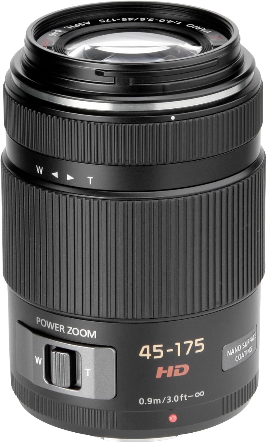 Alternative view of H-PS45175E G X Vario Tele Powerzoom 45-175 mm F4.0-5.6 ASPH objektif (90-350 mm KB, Power O.I.S. Görüntü sabitleyici, motor zoom) siyah.