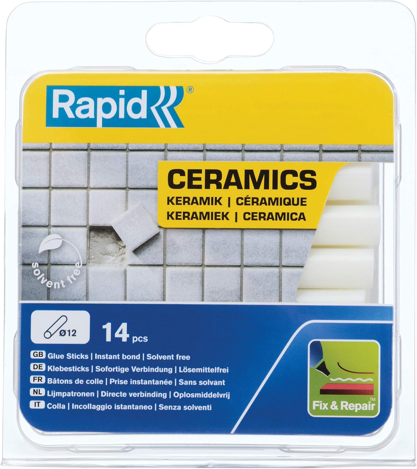 tutkal çubukları metal Çap 12 x 94 mm, 50 g, 40107352, 40107359