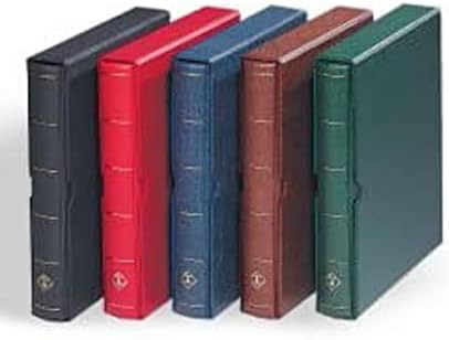 Leuchtturm VARIO F Dar Kasetli Klasör (255x325x60mm) (Kağıt Para, Pul, Zarf ve Efemera Koleksiyonlarınız için idealdir), Kahverengi Kapak