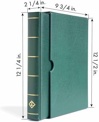 Alternative view of Leuchtturm VARIO F Dar Kasetli Klasör (255x325x60mm) (Kağıt Para, Pul, Zarf ve Efemera Koleksiyonlarınız için idealdir), Yeşil Kapak