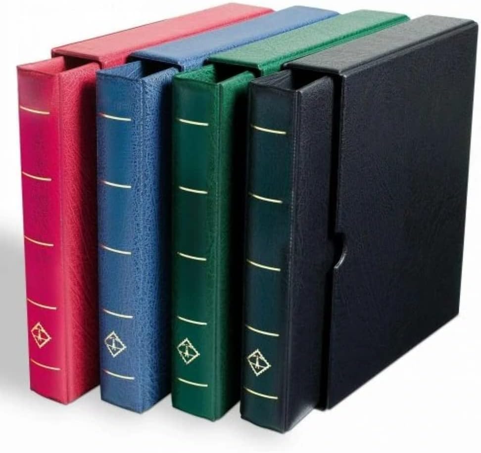 Alternative view of Leuchtturm OPTIMA F Dar Kasetli Klasör (240x280x55mm) (Pul, Madeni Para, Kağıt Para, Zarf, Efemera Koleksiyonlarınız için idealdir), Kahverengi Kapak