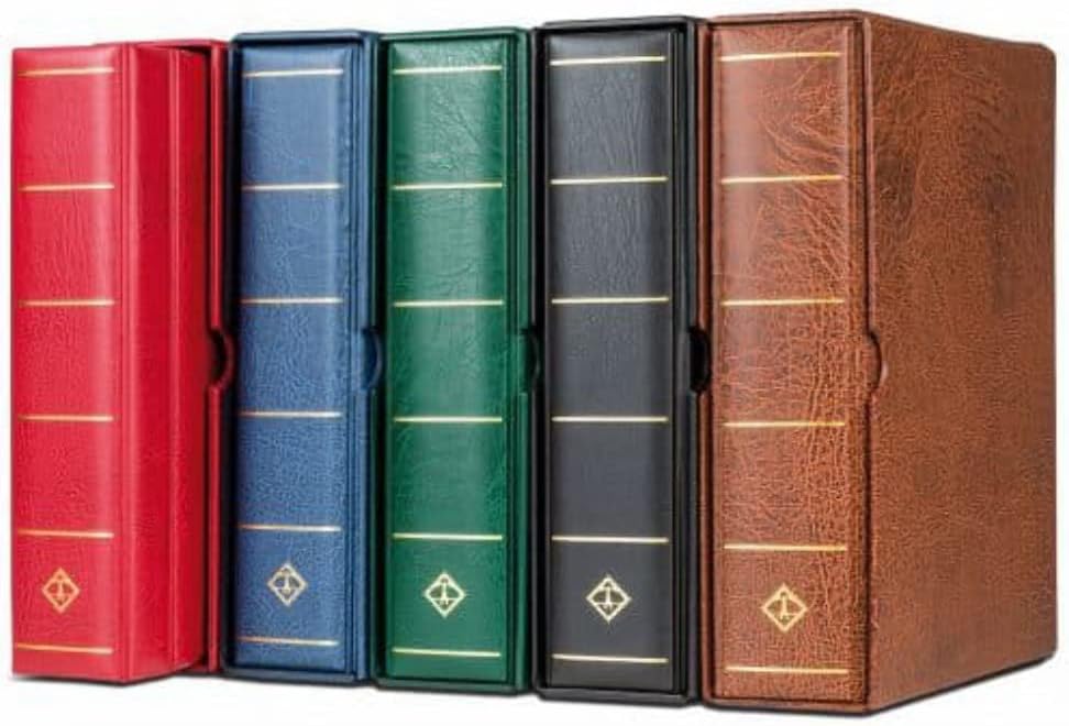 Leuchtturm VARIO G Geniş Kasetli Klasör (275x325x90mm) (Kağıt Para, Pul, Zarf ve Efemera Koleksiyonlarınız için idealdir), Kahverengi Kapak