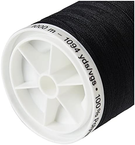 Alternative view of enthältl Gewinde, Polyester, Schwarz, 1000 m