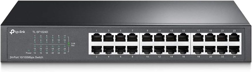 Alternative view of TL-SF1024D, 24-Portlu 10/100Mbps Desktop/Rackmount Switch