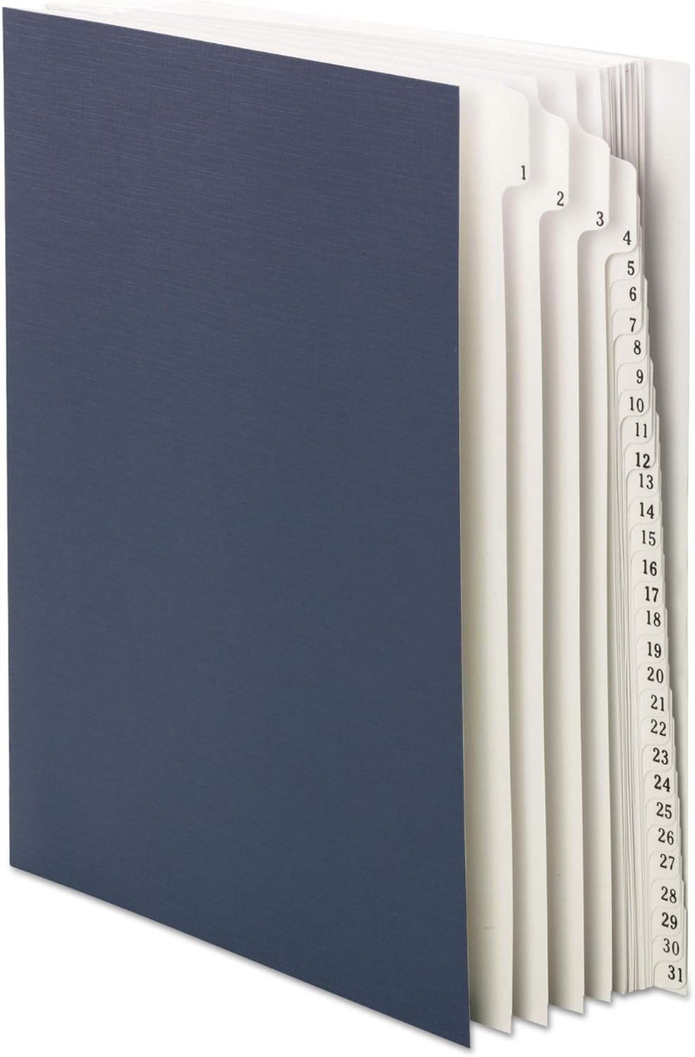 Masa Dosyası/Sıralayıcı, Günlük (1-31), 31 Bölücü, Mektup Boyutu, Koyu Mavi (89294)