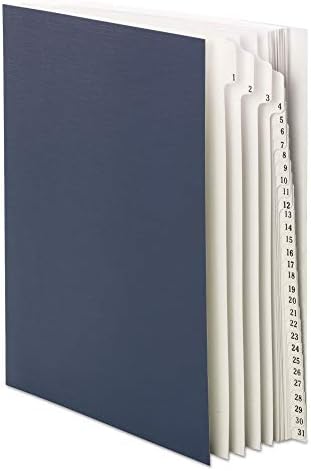 Alternative view of Masa Dosyası/Sıralayıcı, Günlük (1-31), 31 Bölücü, Mektup Boyutu, Koyu Mavi (89294)