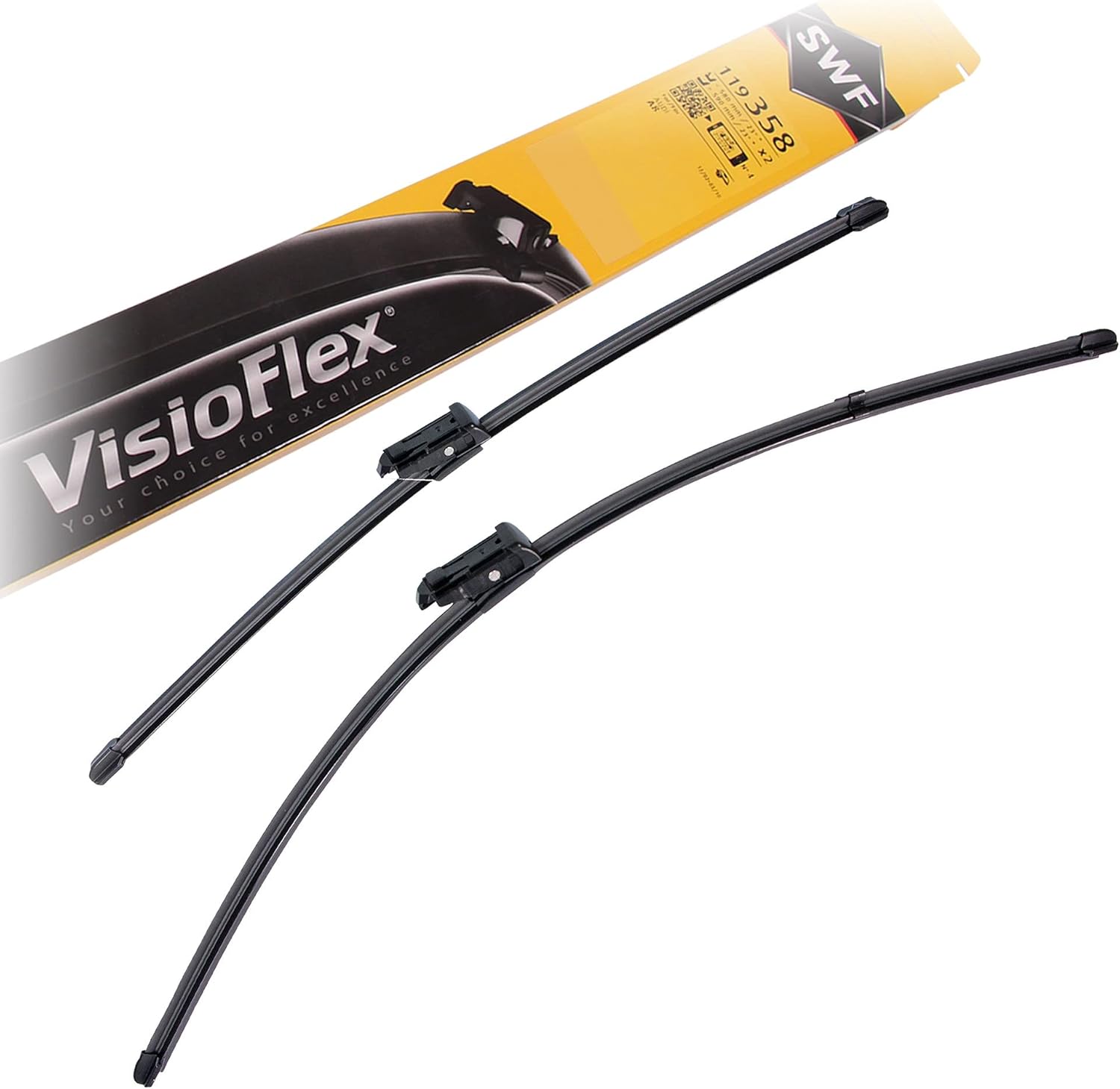 Valeo SWF Visioflex Flat Blade Silecek Bmw X5 (G05, G06, G07, F95) (2019-2023), RX (2017 ve sonrası), S60 II (2015-2019) (650+500 MM) 119414