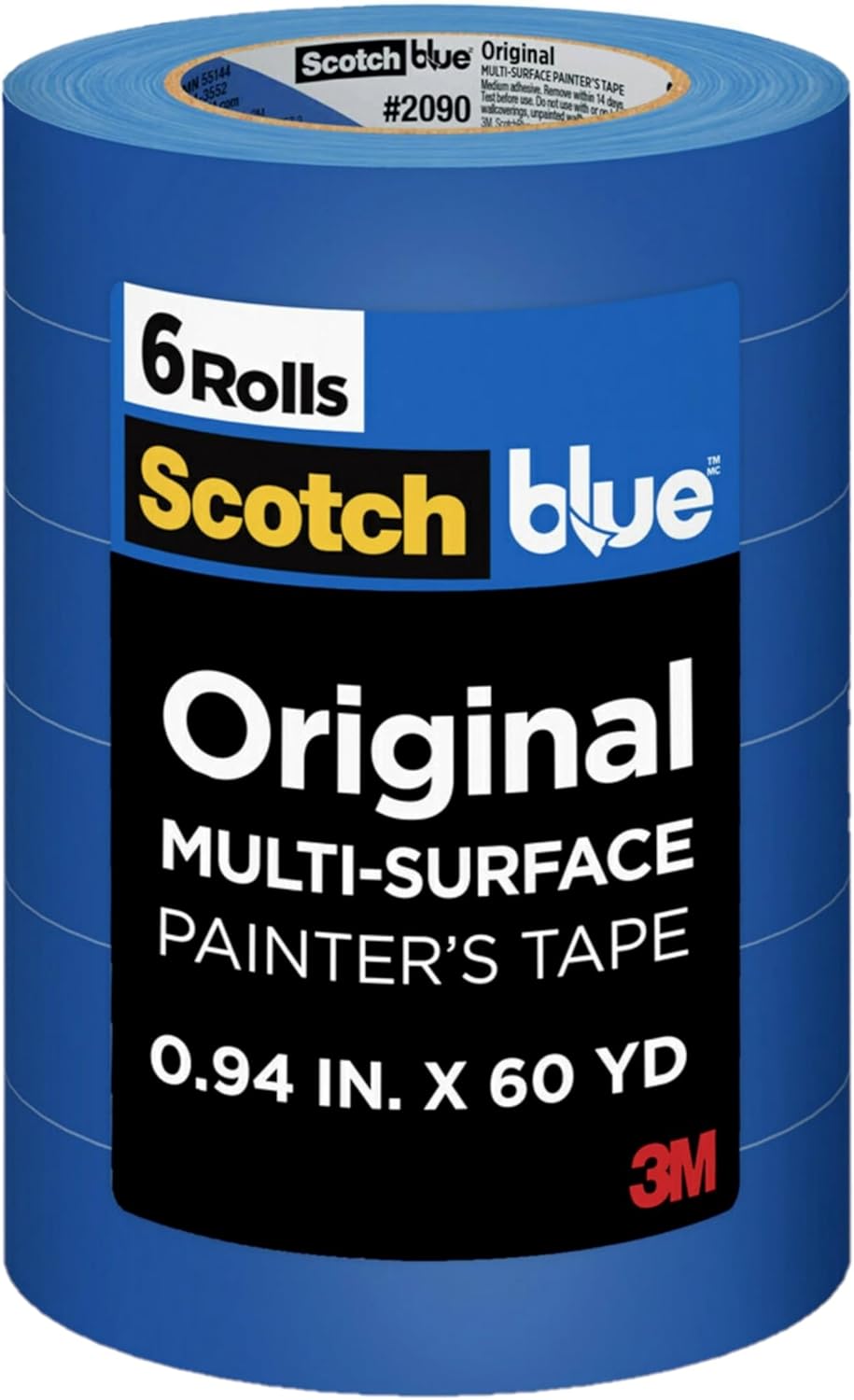 Alternative view of 3M Painter's Tape, Multi-Use, .94 inç by 60-Yard, 6 Rulo