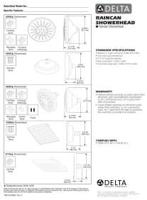 Alternative view of musluk 52680-SS Evrensel Showering Components, 3-setting Showerhead, paslanmaz by musluk
