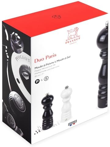 Alternative view of Paris Karabiber-Tuz Değirmen Set Siyah-Beyaz 18Cm