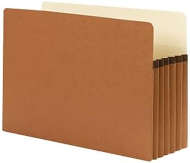 100 geri dönüştürülmüş dosya çanta, düz kesimli Tab, 5 – 1/10,2 cm Expansion, Legal Boyut, Redrope, kutu başına 10 adet (74206)