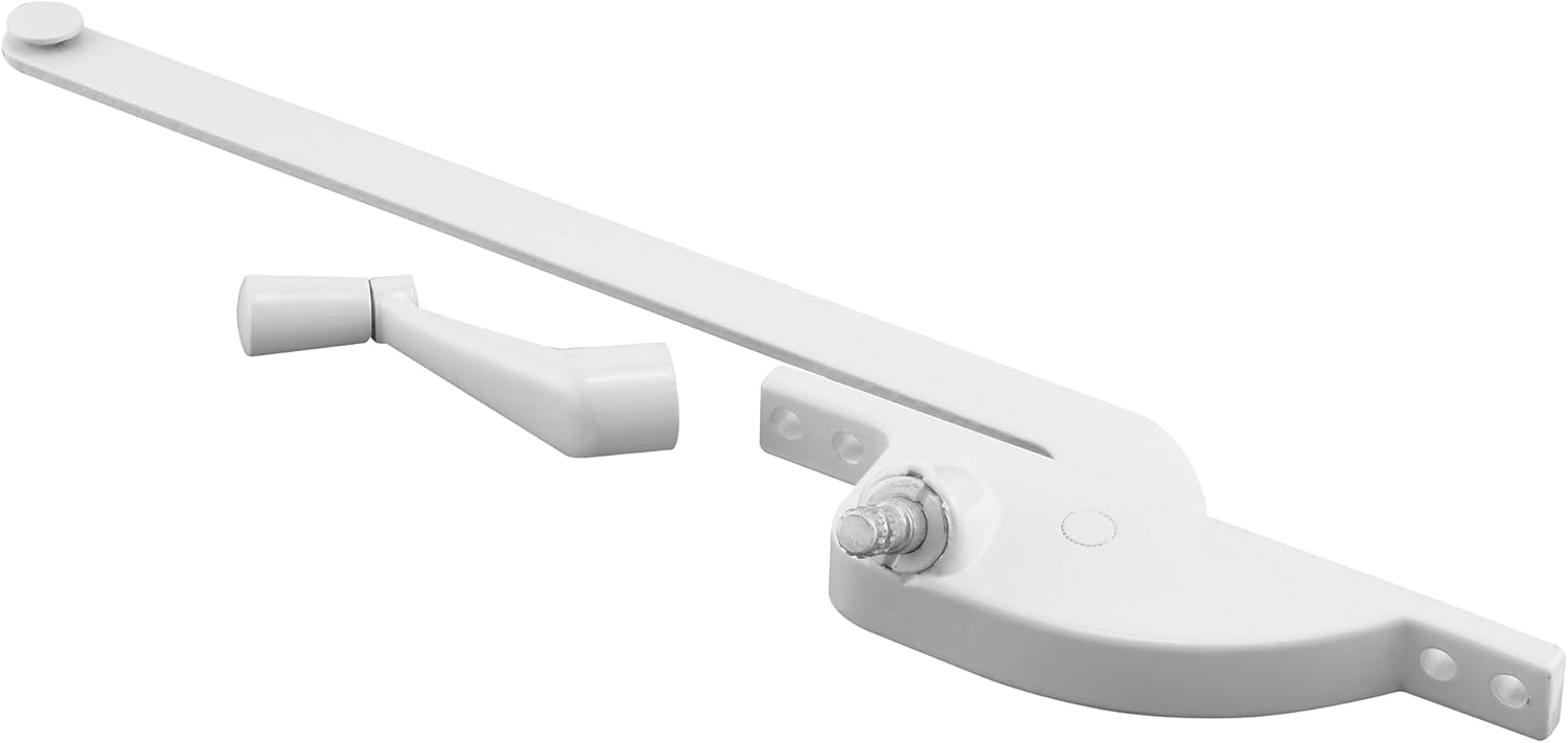 Ürünler H 3709 Sağ El Gözyaşı Damlası Tarzı Kanatlı Operatör 22,86 cm L, Kalıp Döküm Çinko, 22,86 cm, Beyaz