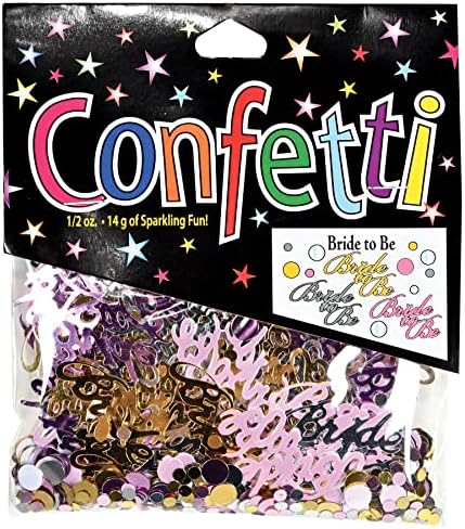 Alternative view of Bride to Be Cutout Plastik Konfeti, 1 Paket, Çok Renkli