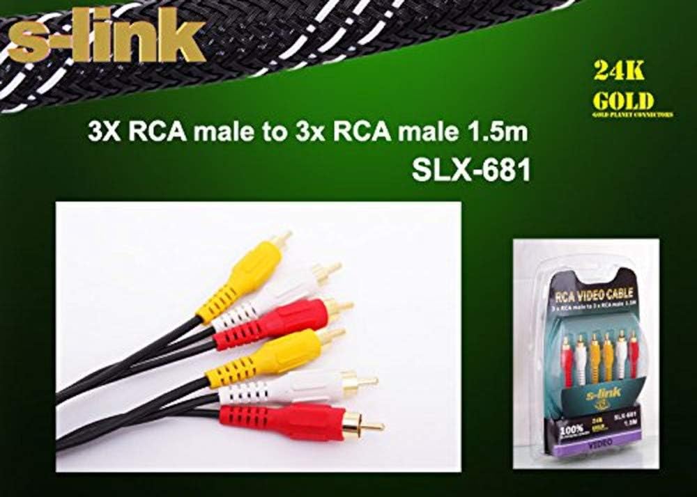 Alternative view of SLX-681 1.5m 3'LÜ RCA Video Kablo