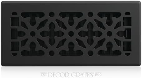 Alternative view of 4-inç 10 inç Gotik Steel Floor Register, AGH410-BLK