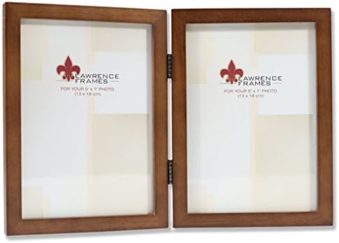 Alternative view of Frames 766057D Küçük Hindistan Cevizi Ahşap Menteşeli Çift Resim Çerçevesi, 13,8 x 17,7 cm