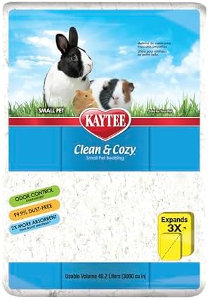 Kaytee Superpet, Clean & Streu fare, gerbil, kemirgenler, hamster, tavşan gibi küçük evcil hayvanlar için, özellikle emici kağıt kum,%99,9 tozsuz, beyaz, 49,2 l