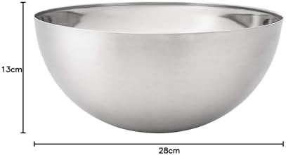 Salata Kasesi "Blanda Blank" Servis Kasesi 28 cm Çap PASLANMAZ ÇELİKTEN Gümüş