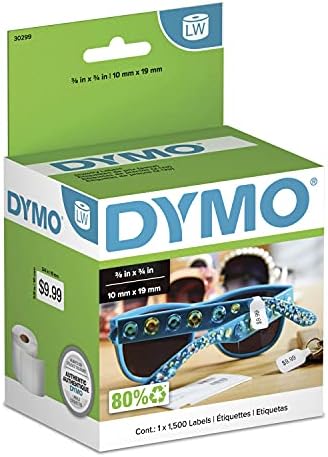Alternative view of DYMO LW 2-up fiyat etiketi etiketi etiketi yazicisi için, beyaz, 1,9 x 1,9 cm, 1 rulo 1.500 adet