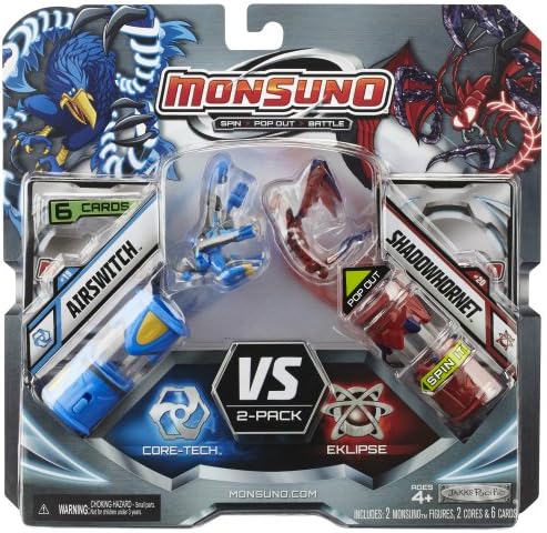 Jakks Monsuno Core Combat Wave 2 Airswitch and Shadowhornet (Pack)