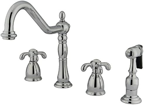 pirinç KB1791TXBS Fransız country Breitgefaechert mutfak musluk pirinç Spray, krom kaplama