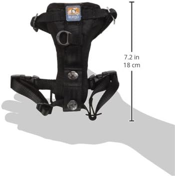 Alternative view of Kurgo Tru-Fit akıllı köpek tasması, dolgulu göğüs kısmı ve D halkalı, araç emniyet kemeri dahil, XS beden, siyah