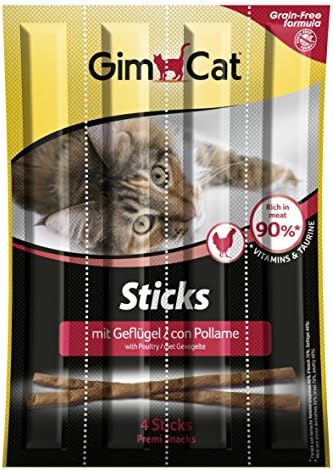 Alternative view of Gimcat Sticks Tavuklu Kedi Çubuk Ödülü 4lü Parça