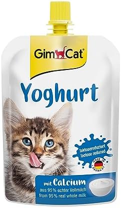 GimCat Yoğurt Kediler İçin Tamamlayıcı Mama, Zengin Protein, Sindirime Yardımcı 150 g