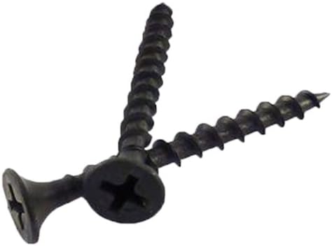 WoodPro Fasteners DWPC8X3-5 No 2 Phillips 2,3 kg Net Ağırlık No 8 x 3-İnç Kaba Alçıpan Vidalar, 470 Parça, Siyah