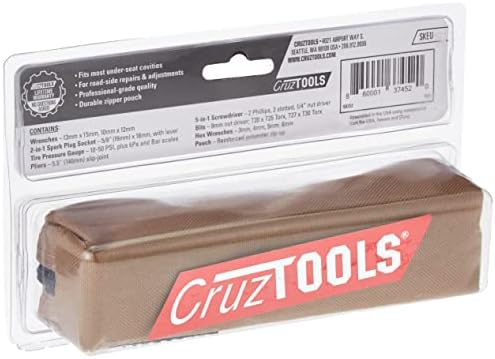 CruzTOOLS SKEU SPEEDKIT Avrupa Motosikletleri için Alet Seti, siyah