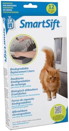 Alternative view of Smart Sift kedi tuvaleti için biyolojik olarak çözünebilir altlıklar, 40 x 25 x 22 cm, 12'li paket