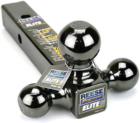 Reese Towpower 7039800 Üçlü Bilyalı Montaj, Siyah Nikel, Çok Yönlü ve Evrensel