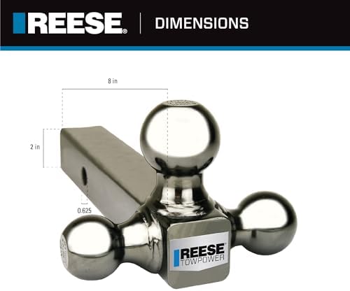 Alternative view of Reese Towpower 7039800 Üçlü Bilyalı Montaj, Siyah Nikel, Çok Yönlü ve Evrensel