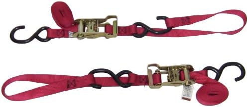 49498-10 Kırmızı 1 "x 69" Entegre Yumuşak Kancalı Mandallı Toka Bağları