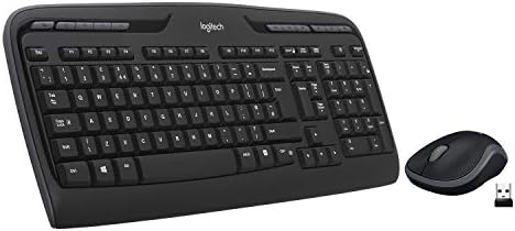 MK330 Kablosuz Klavye ve Mouse Seti, Multimedya Tuşları, Sıvı Dökülmesine Dayanıklı, 10 m Kullanım Mesafesi, Türkçe Q Klavye, Siyah