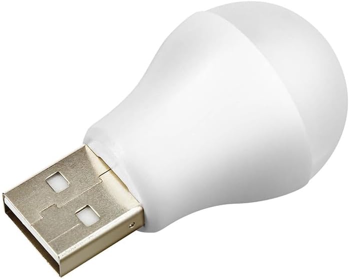 Alternative view of 2 Adet USB LED Işık, 1W Ekonomik Tasarruflu, Gece Aydınlatma, Powerbank ile Seyyar Kullanım, Usb Tip Yuvarlak Mini Boyut Led Işık Aydınlatma