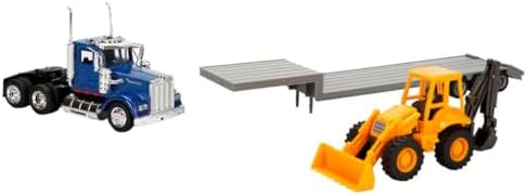 Alternative view of New-Ray 1:43 Long Haul Kenworth Taşıyıcı Tır ve Dozer