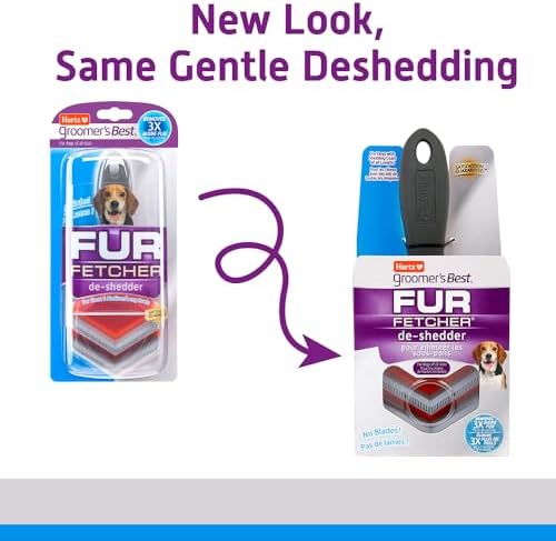 Alternative view of Hartz Groomer's Fur Fetcher De-Shedder Köpek Fırçası, Siyah