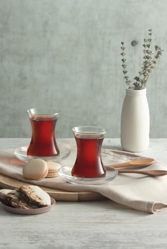 INCEBELLI ÇAY BARDAĞI 125 CC 6'LI PENCERELİ KUTU