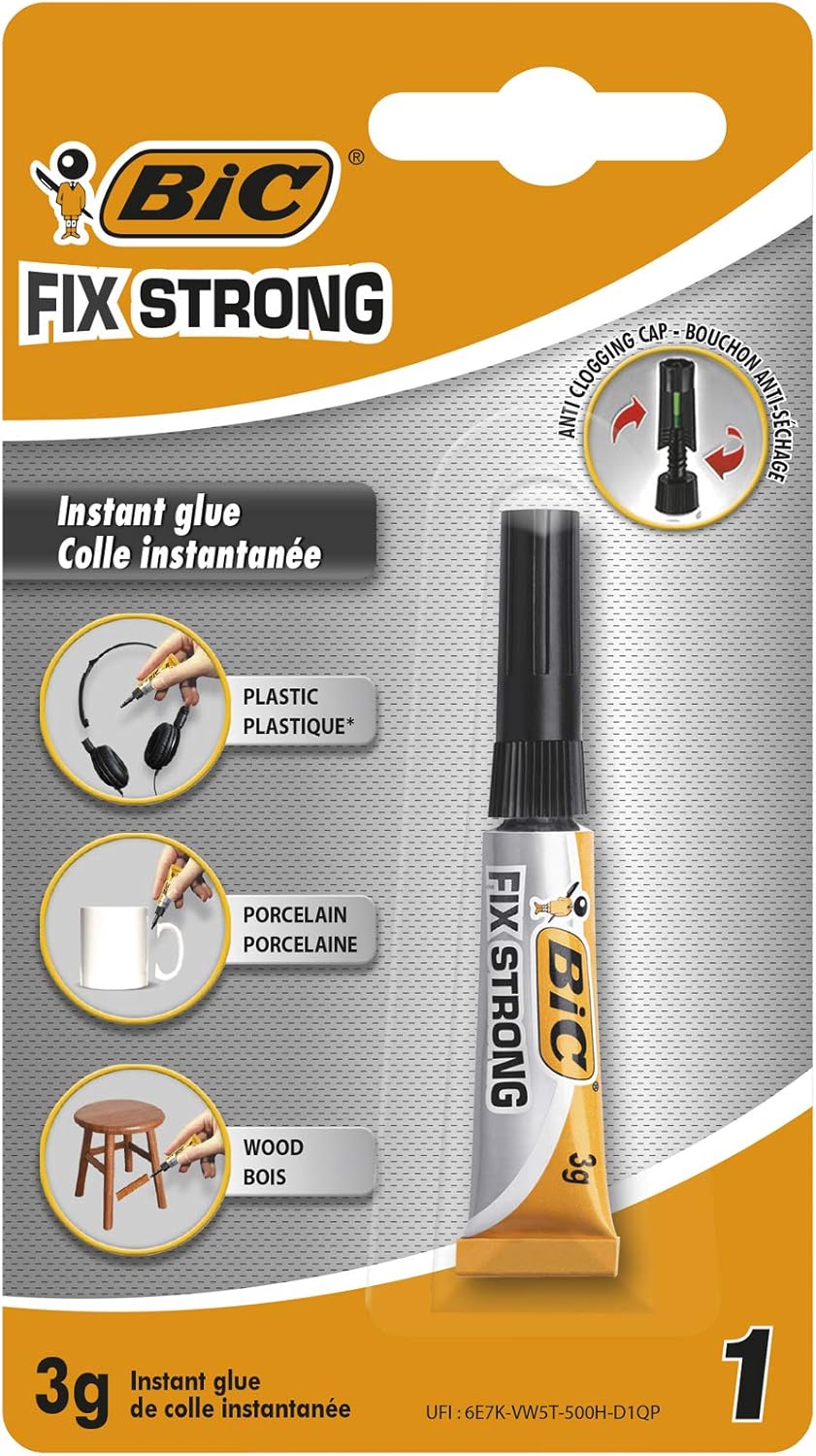 BIC Fix Strong Süper Güçlü Yapıştırıcısı 3 Gr 1'li Blister