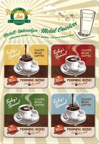 -Art 46025 kahve ve çikolata Morning Blend, altlık-Seti, 4-parçalı