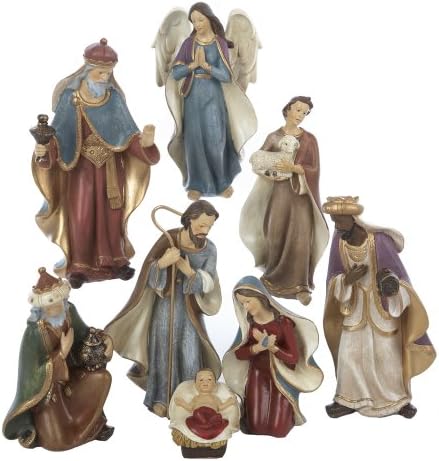 Kurt S. Adler Resin Bibloları, 16 cm, 8 Parça Set