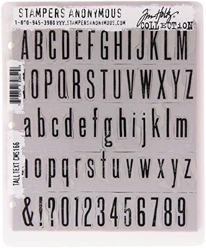 Alternative view of Tim Holtz yapışkan ıstampa setleri, anonymous, sanatsal aletler, lastik damga, büyük metin kırmızı