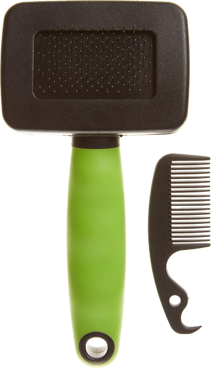 Alternative view of Gro 5800 İnce Metal Dişli Kedi Tarağı, S, Green