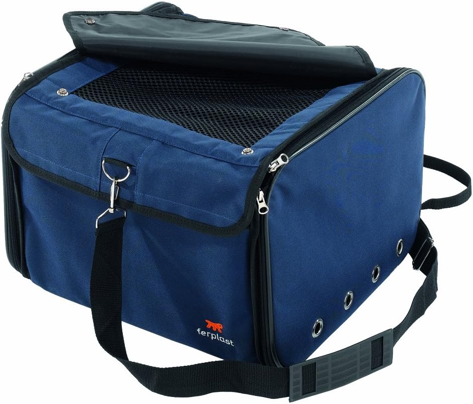 Alternative view of Arca köpek kutusu, taşıma kutusu, geniş açıklık, katlanabilir, ayarlanabilir omuz askısı, emniyet kemeri, maks. 8 kg, 38 x 38 x Y 29 cm