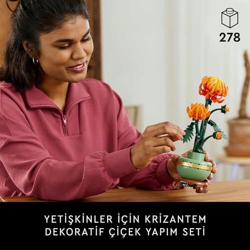 Alternative view of Krizantem 10368 - Yetişkinler için Dekoratif Kasımpatı Çiçeği Yapım Seti (278 Parça)