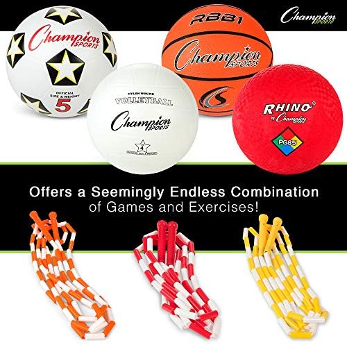 Alternative view of Physical Education Kit w/Seven Balls, 14 Jump Ropes, Assorted Colors
