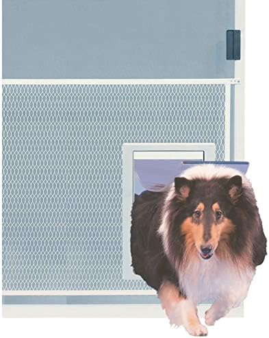 Ideal Pet Products Ekran Koruyucu Evcil Hayvan Kapısı, Ekstra Büyük, 26,5 cm x 38,1 cm Kapak Boyutu, Beyaz