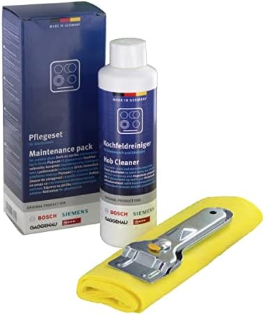 / 6900311502 Cam Seramik Ocaklar için Bakım Seti, 1 x 250 ml Cam Seramik Temizleyici, Metal Kazıyıcı ve Temizleme Bezinden Oluşur, Orijinal No.: 311502
