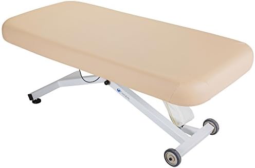 EARTHLITE Masaj Masası Koruma Kılıfı,%100 PU Malzeme, Gömme Çarşaf Tipi, Yuvarlak ve Kare Köşeli Masalara Uyumlu, 71-81 cm Genişlik, Bej